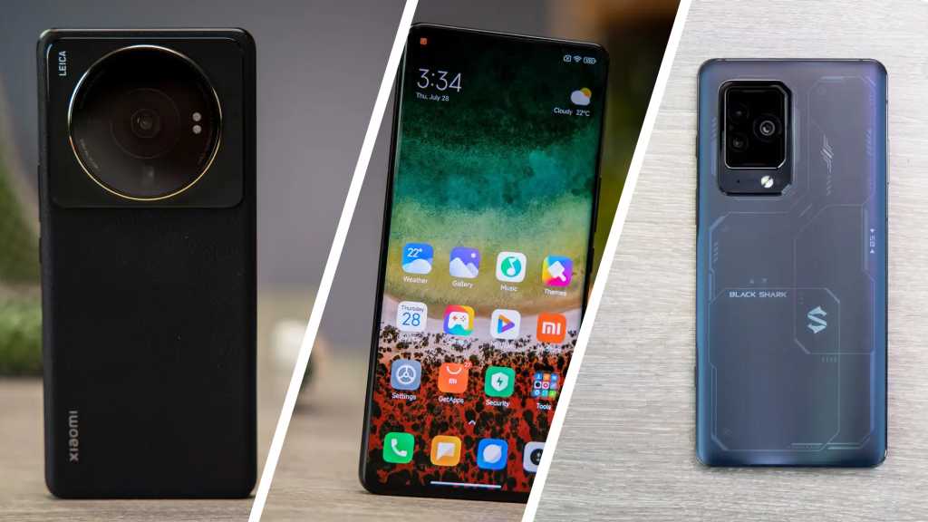 Collage of photos of Xiaomi 12S Ultra and Black Shark 5 Pro