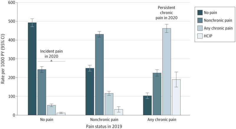 Study finds high rates of persistent chronic pain in US adults