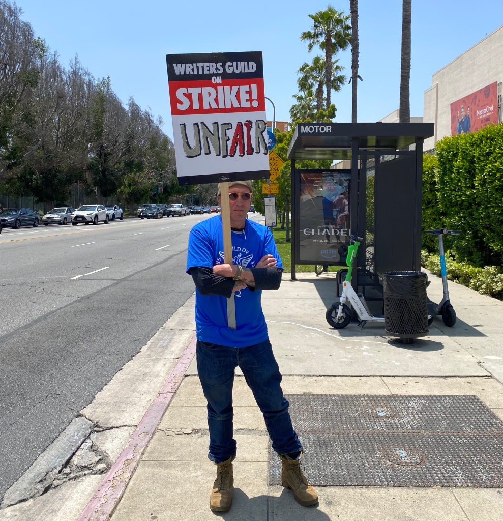 Writers Strike: IATSE Crowd gathers in solidarity at Fox Studios