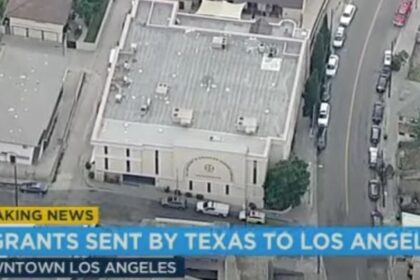 Texas sends first illegal border crossing bus to Los Angeles