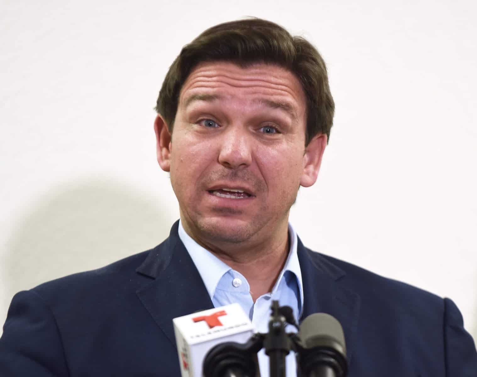 2021 08 21T152407Z 733248315 MT1SIPA000C9CTEM RTRMADP 3 SIPA USA scaled Gov. Ron DeSantis has seen his Republican presidential campaign flatline, and he is refusing to confirm or deny that he is being flown to campaign events by a wealthy supporter.