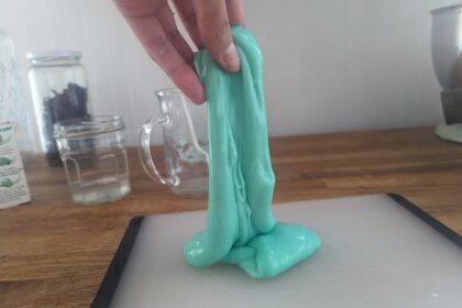 Making slime is quick and fun.