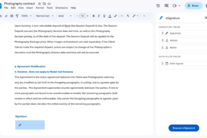 Google Docs & Drive are getting native support for eSignatures