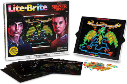 stranger things edition of lite-brite