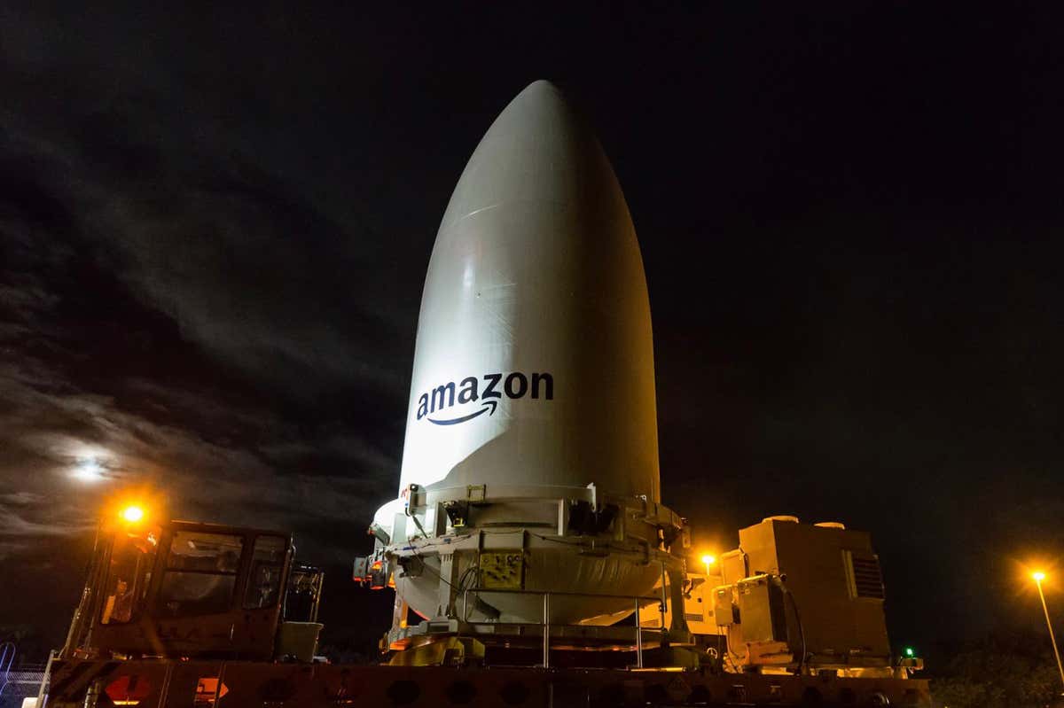 Amazon is launching its first Project Kuiper internet satellites to rival Starlink