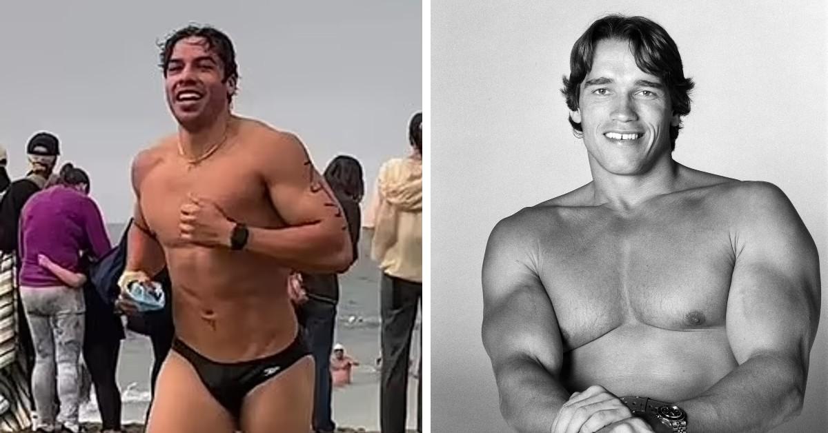 Arnold Schwarzenegger's Son Joseph Baena Bares Uncanny Resembles to Action Star on Beach