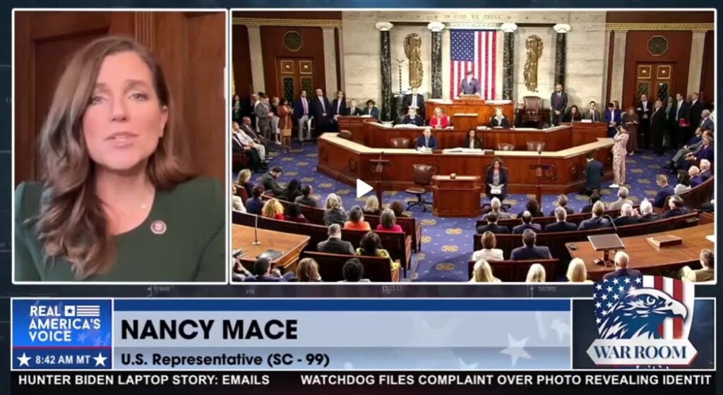 "Every Time Someone Ascended, He Would Knife Them in the Back" - Rep. Nancy Mace TELLS ALL on Kevin McCarthy's Sinister Actions During Speaker Fight (VIDEO) | The Gateway Pundit