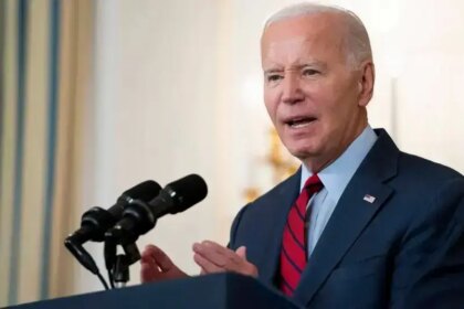 Joe Biden Stumbles On Steps Before Condemning Hamas As 'Pure Evil'