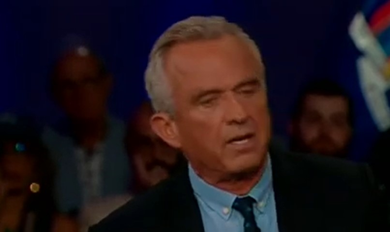 RFK Jr. speaks at a Fox News town hall with Sean Hannity.