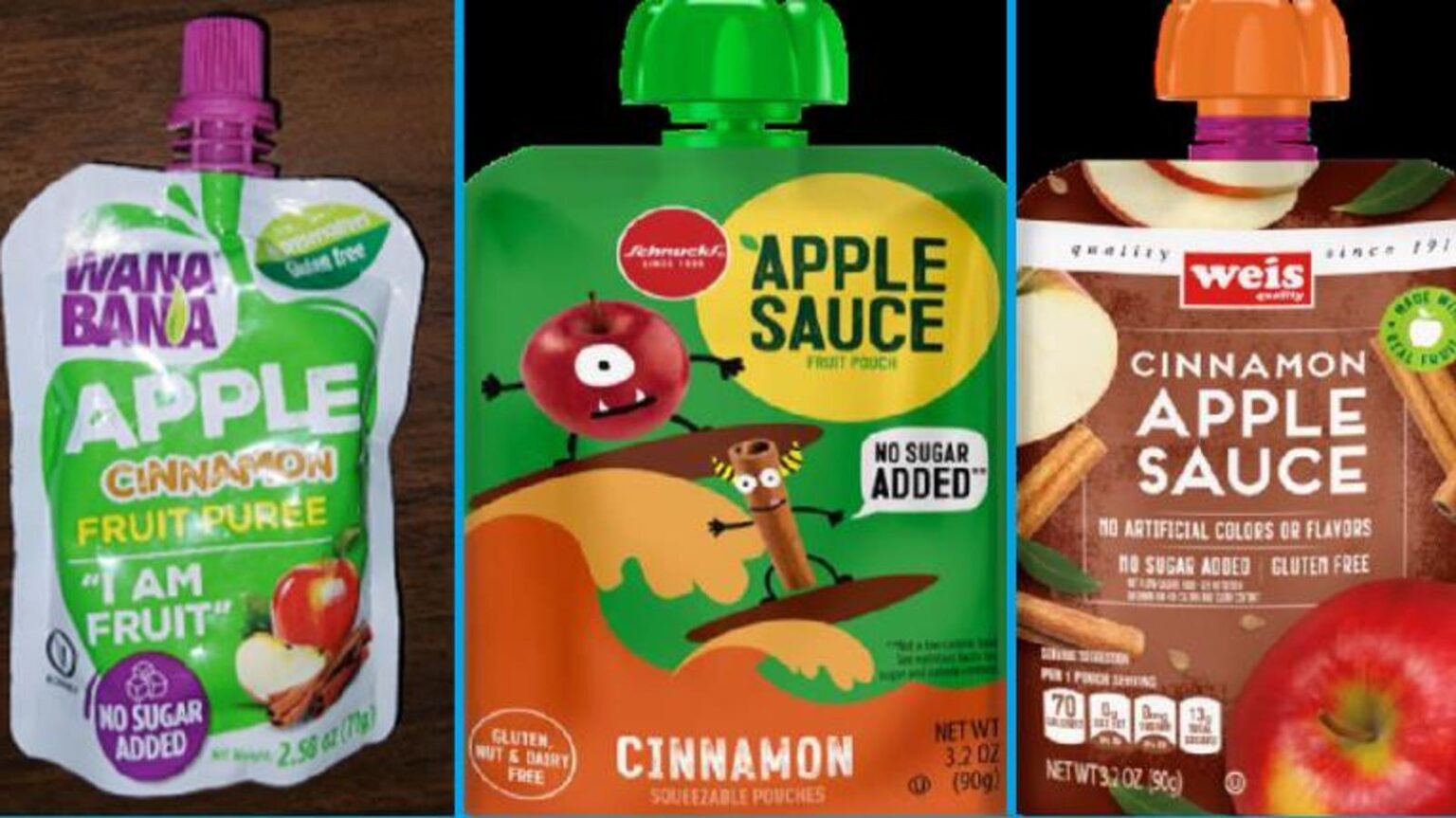 3 Kids’ Applesauce Brands Recall Products After Reports Of Lead-Related Illnesses