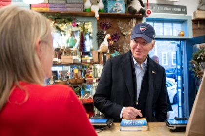 Biden shopping on Small Business Saturday.
