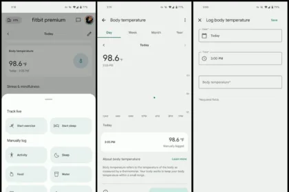 Fitbit now lets Android users manually log body temperature