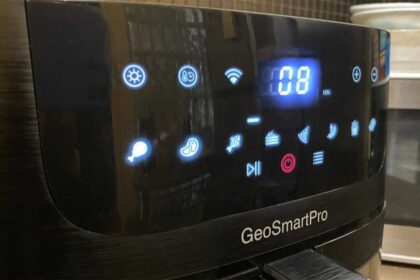 GeoSmartPro air fryer on a counter