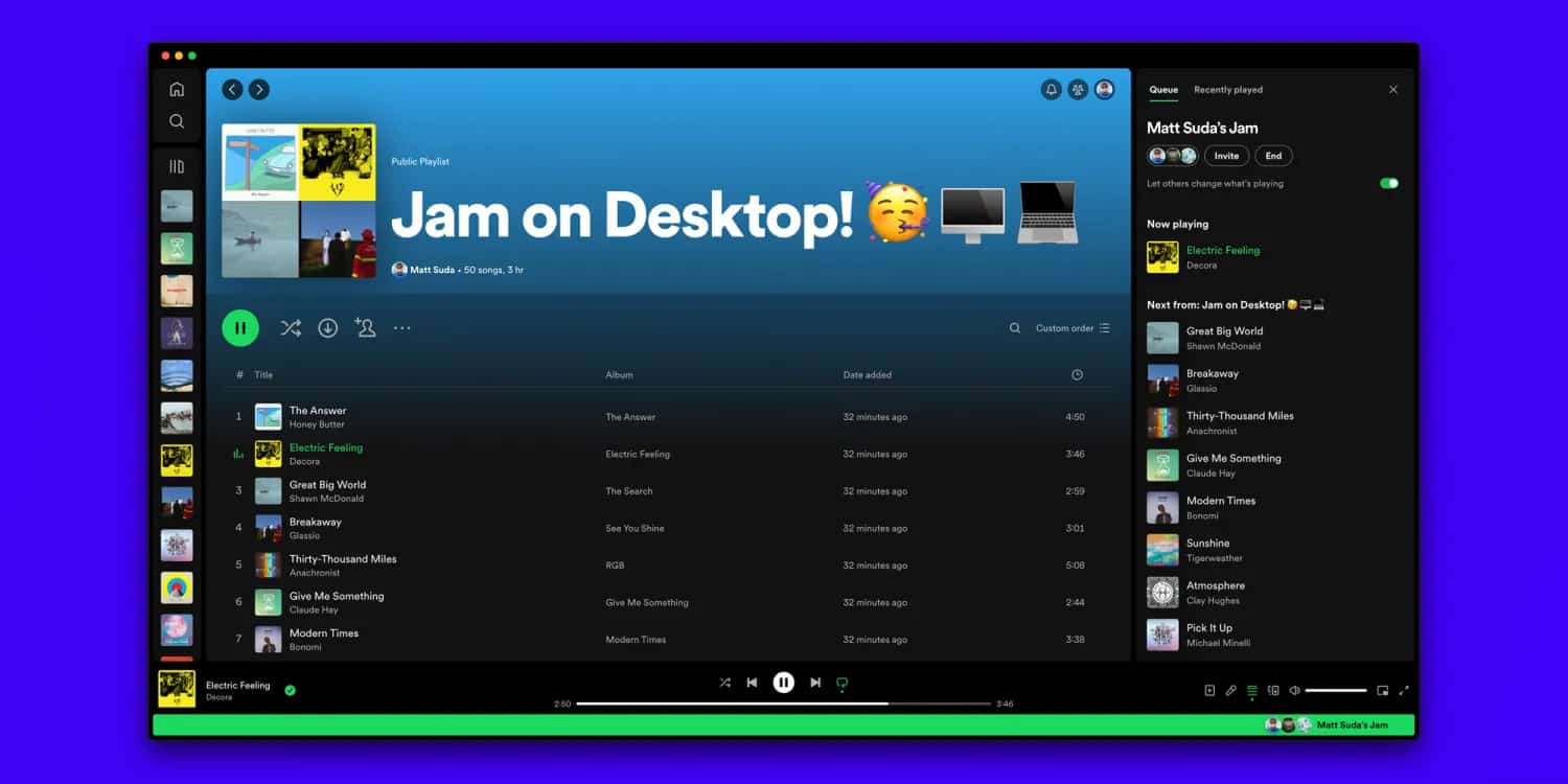 Featured image for Spotify brings its Jam feature to desktop