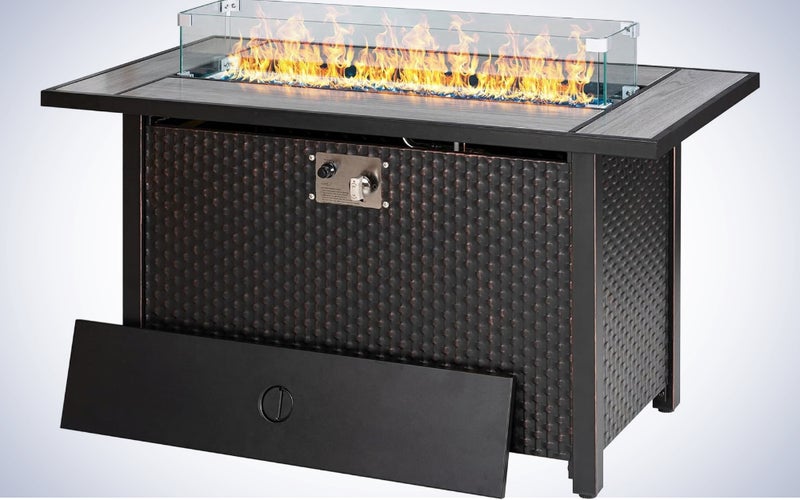 The best fire pit tables of 2024 on a plain white background.