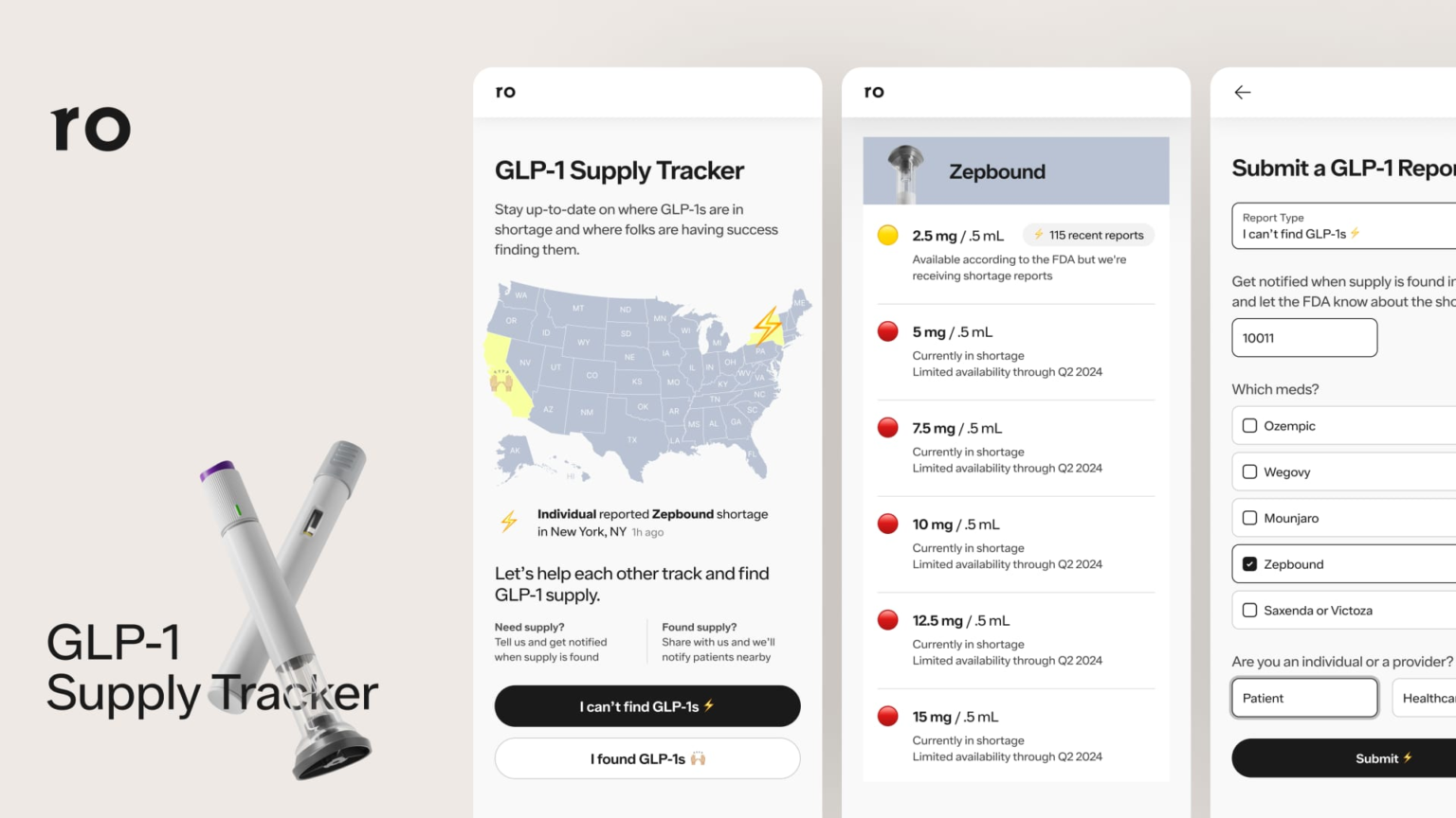 Ro launches GLP-1 supply tracker to help patients navigate shortages