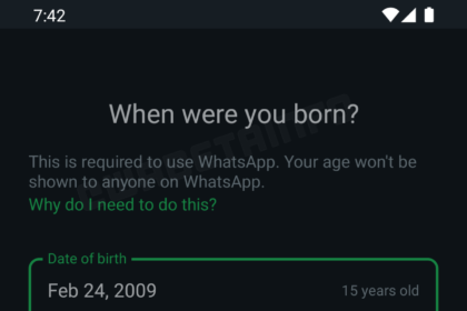 Featured image for WhatsApp users will need to verify their birth date in some states