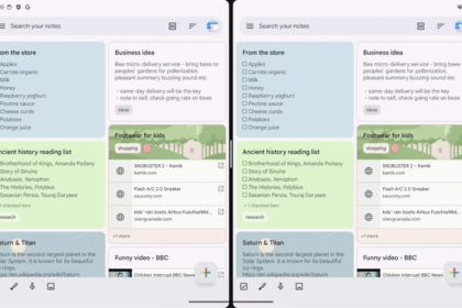 Google Keep is getting multi-account support for split-screen mode