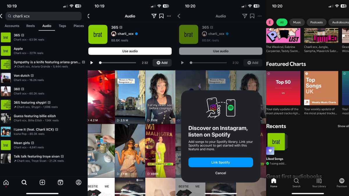 How to save music from Instagram to Spotify